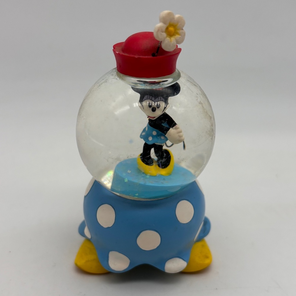 Disney Parks Minnie Mouse Collectible Character Mini Water Snow Globe